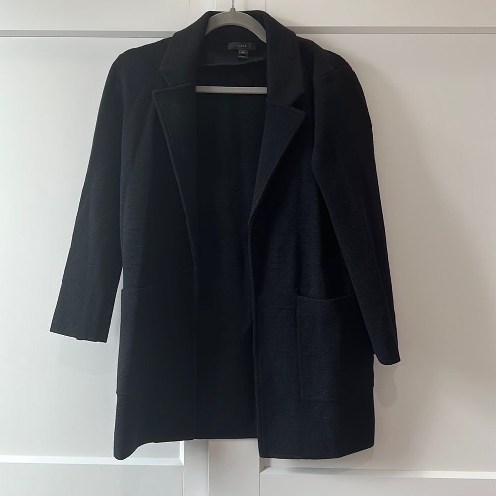 Black J.Crew sweater blazer